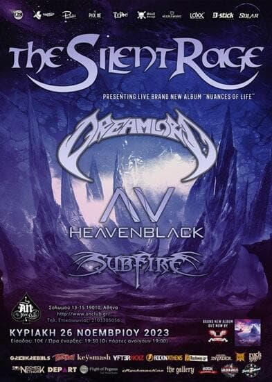 The Silent Rage Dreamlord Heavenblack Subfire An club Fuzzy Hound The Music Blog
